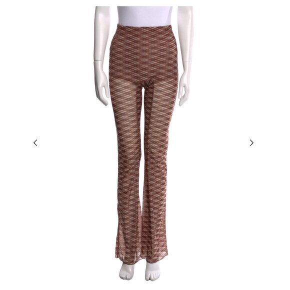 KNWLS Plaid Print Wide Leg Pants - Picture 1 of 3